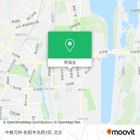 中粮万科·长阳半岛西1区地图