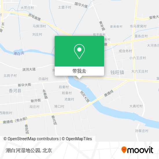 潮白河湿地公园地图