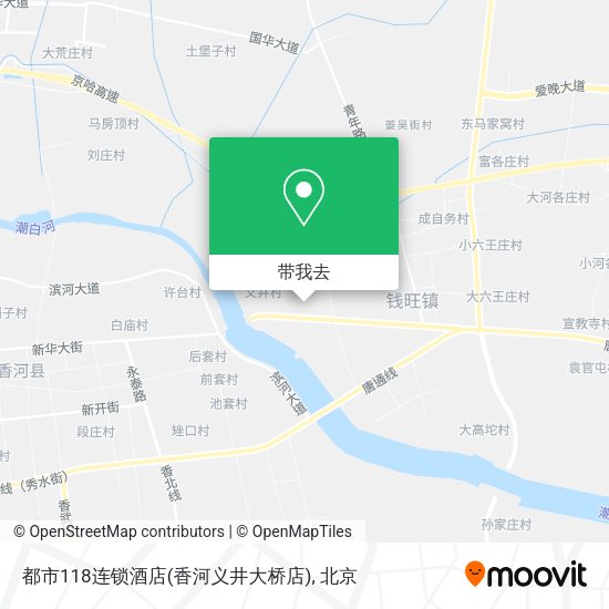 都市118连锁酒店(香河义井大桥店)地图