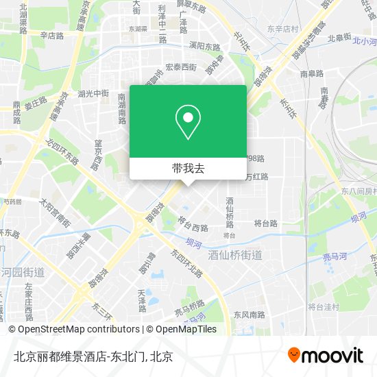 北京丽都维景酒店-东北门地图