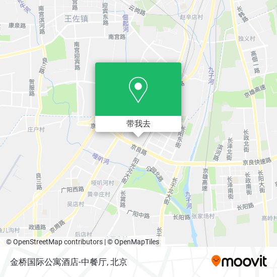 金桥国际公寓酒店-中餐厅地图