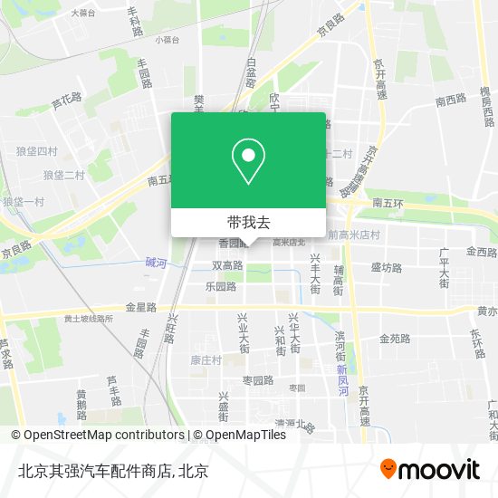 北京其强汽车配件商店地图