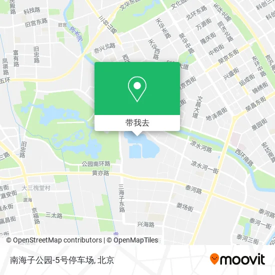 南海子公园-5号停车场地图