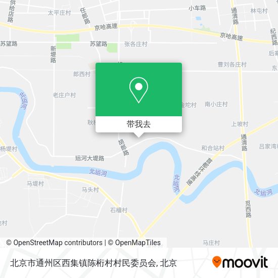 北京市通州区西集镇陈桁村村民委员会地图