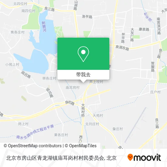 北京市房山区青龙湖镇庙耳岗村村民委员会地图