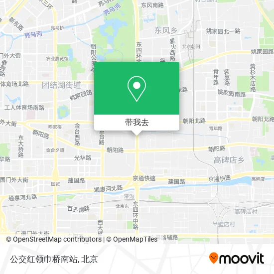 公交红领巾桥南站地图