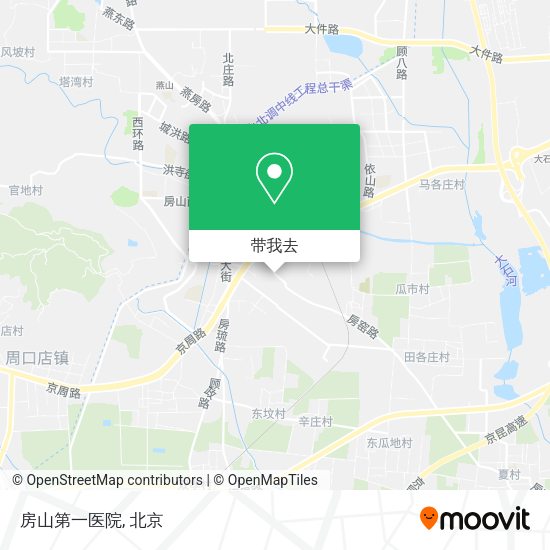 房山第一医院地图