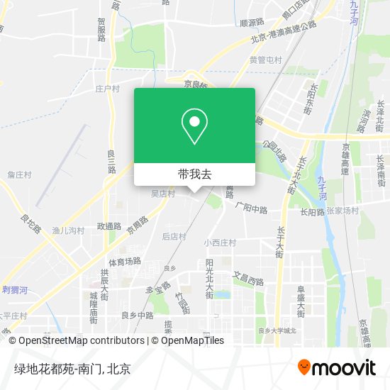 绿地花都苑-南门地图