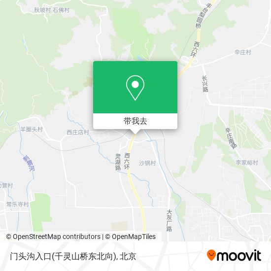 门头沟入口(千灵山桥东北向)地图