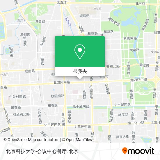 北京科技大学-会议中心餐厅地图