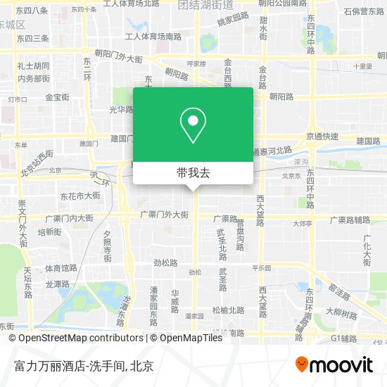富力万丽酒店-洗手间地图
