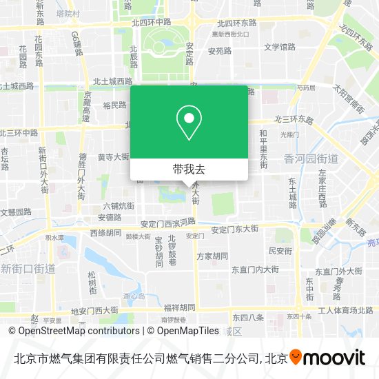 北京市燃气集团有限责任公司燃气销售二分公司地图