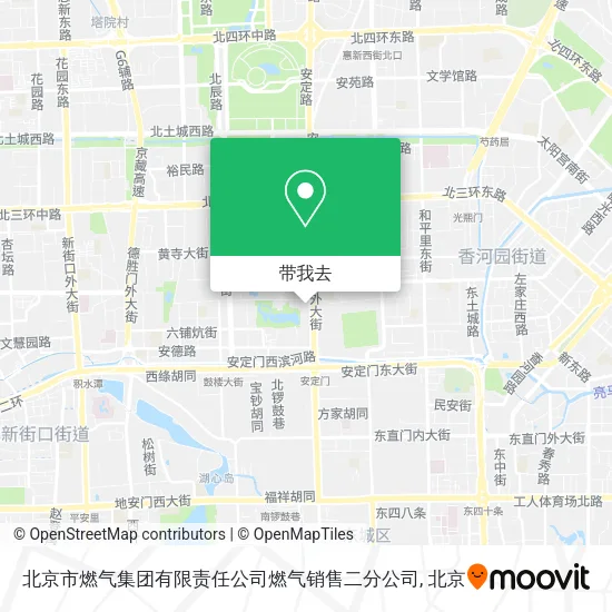 北京市燃气集团有限责任公司燃气销售二分公司地图