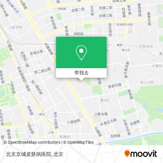 北京京城皮肤病医院地图