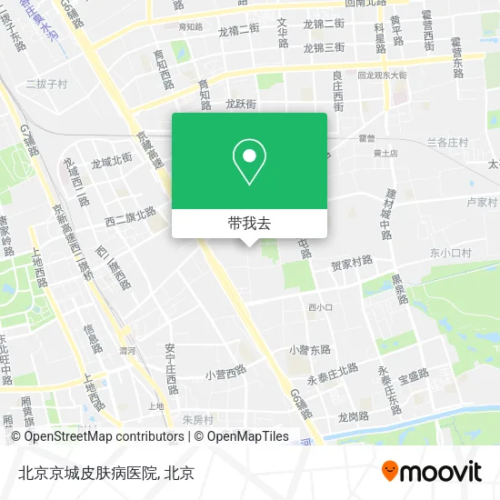 北京京城皮肤病医院地图