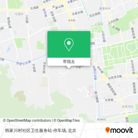 韩家川村社区卫生服务站-停车场地图