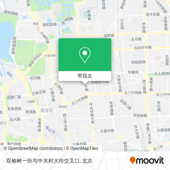 双榆树一街与中关村大街交叉口地图