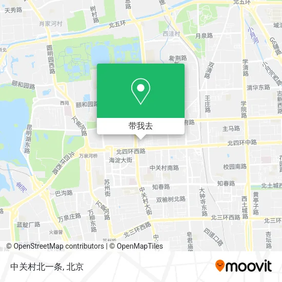 中关村北一条地图