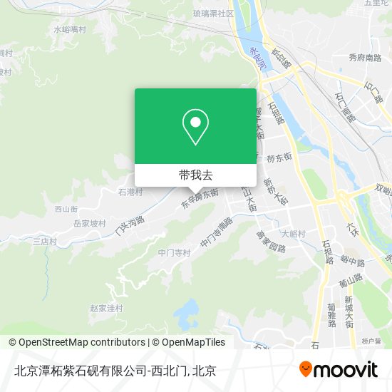 北京潭柘紫石砚有限公司-西北门地图