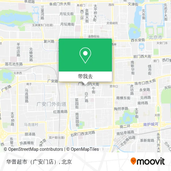 华普超市（广安门店）地图