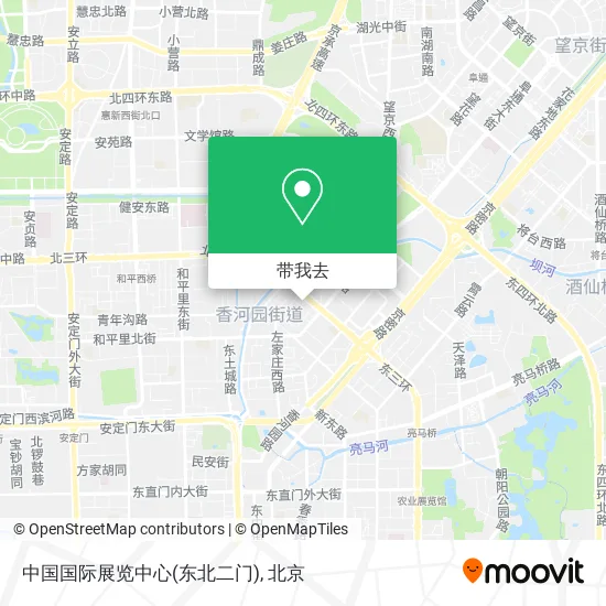 中国国际展览中心(东北二门)地图