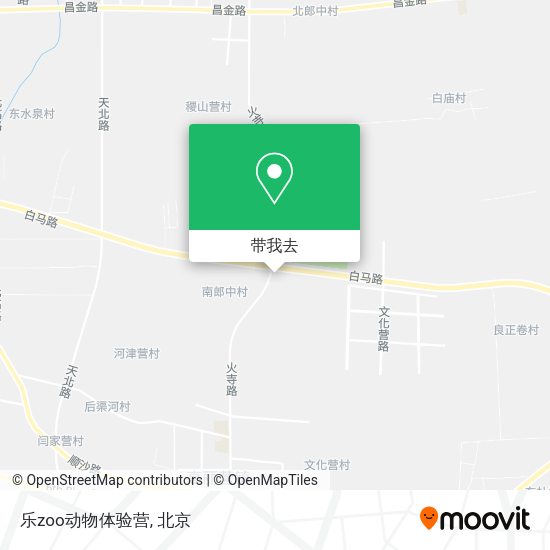 乐zoo动物体验营地图