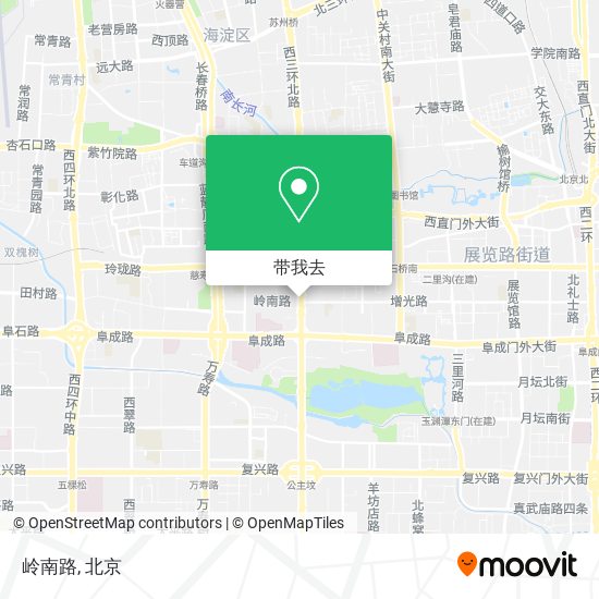 岭南路地图