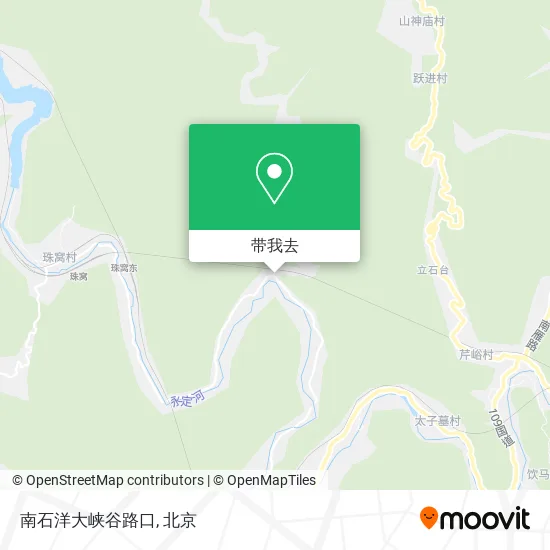 南石洋大峡谷路口地图