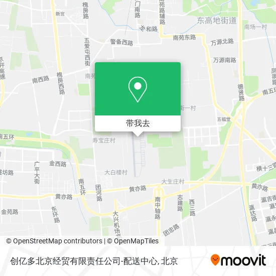 创亿多北京经贸有限责任公司-配送中心地图