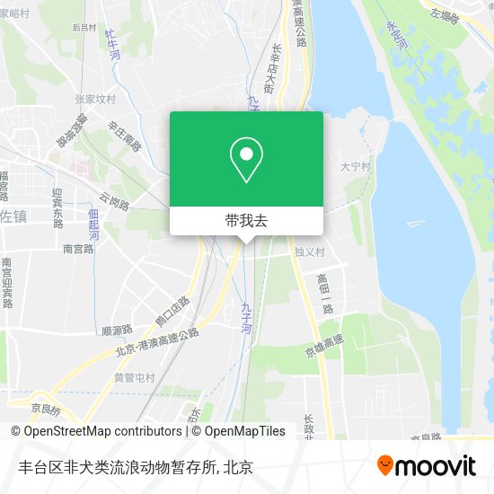 丰台区非犬类流浪动物暂存所地图