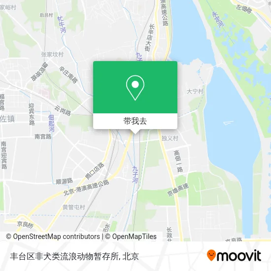 丰台区非犬类流浪动物暂存所地图