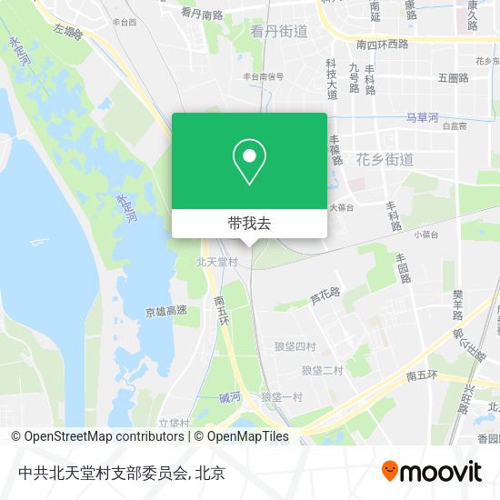 中共北天堂村支部委员会地图