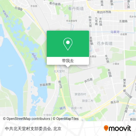 中共北天堂村支部委员会地图