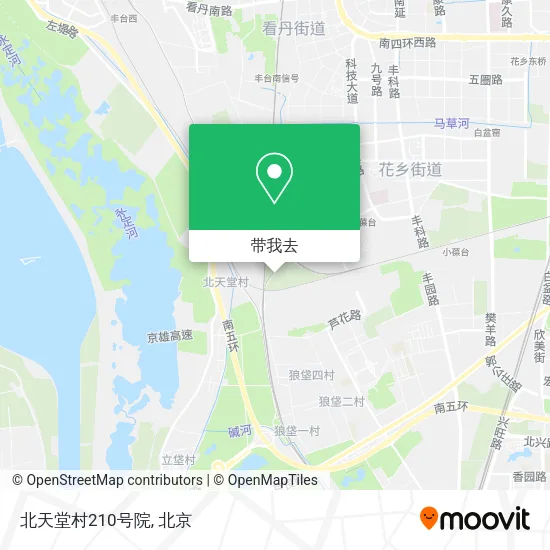 北天堂村210号院地图