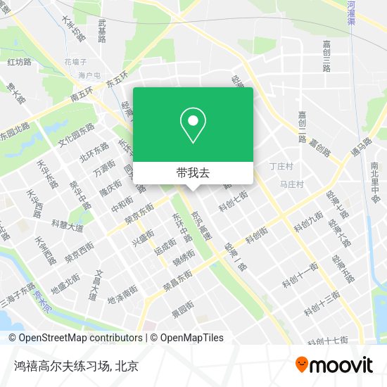 鸿禧高尔夫练习场地图