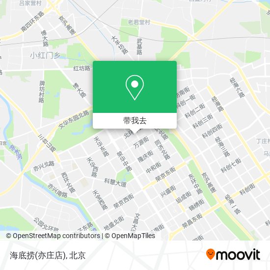 海底捞(亦庄店)地图
