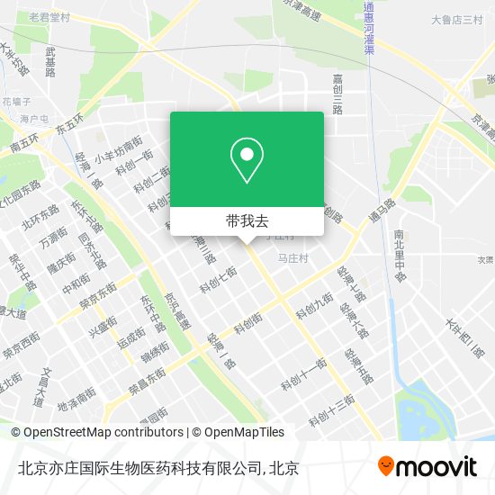 北京亦庄国际生物医药科技有限公司地图
