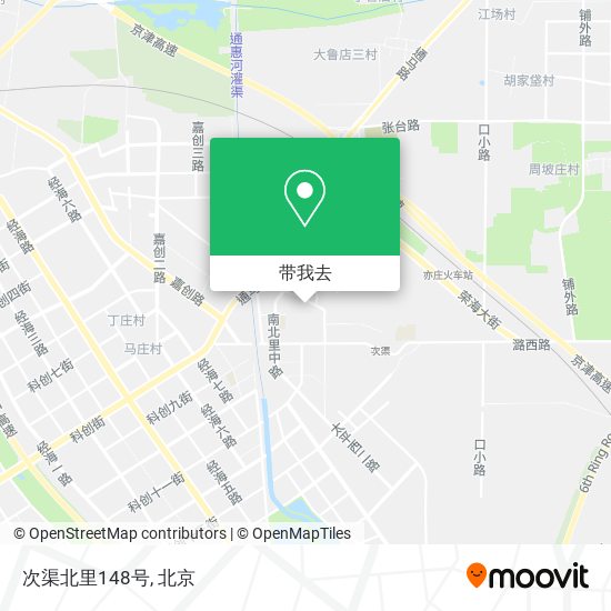 次渠北里148号地图