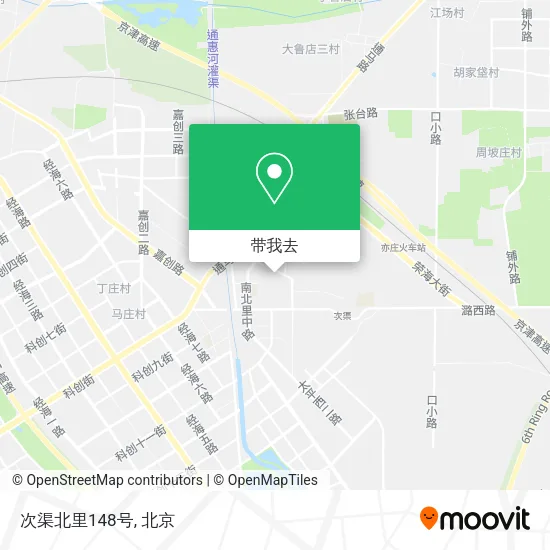 次渠北里148号地图