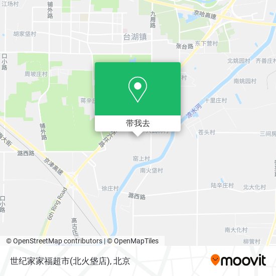 世纪家家福超市(北火垡店)地图