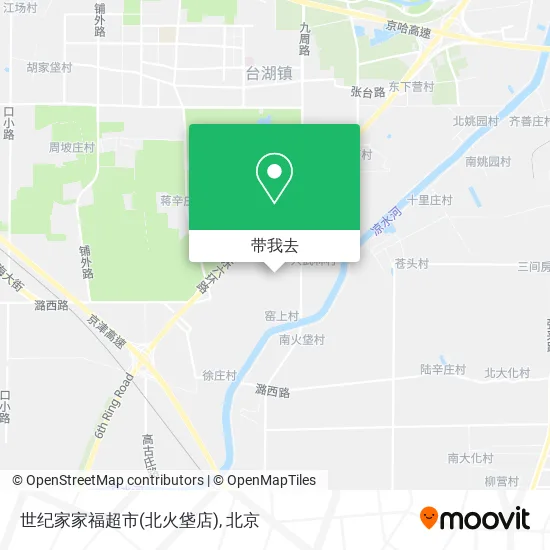 世纪家家福超市(北火垡店)地图