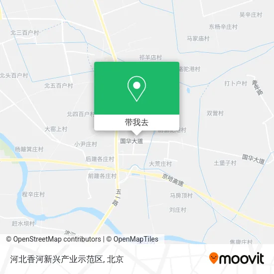 河北香河新兴产业示范区地图