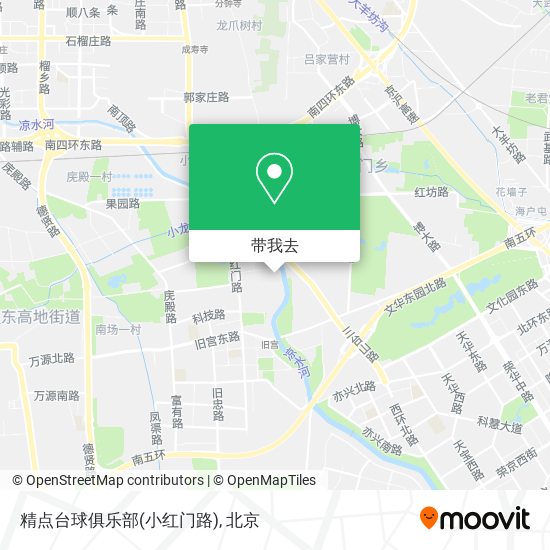 精点台球俱乐部(小红门路)地图