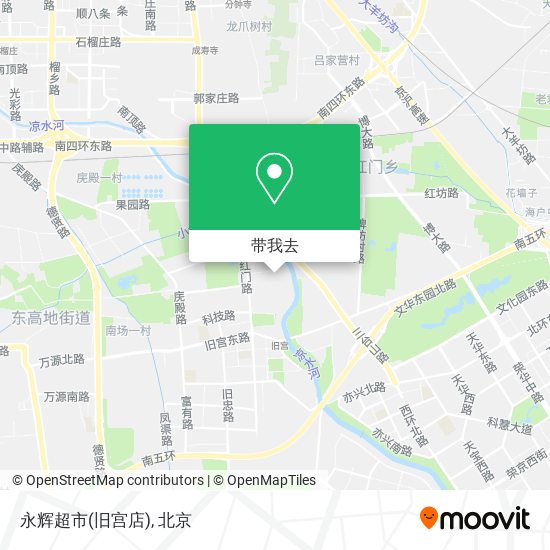 永辉超市(旧宫店)地图