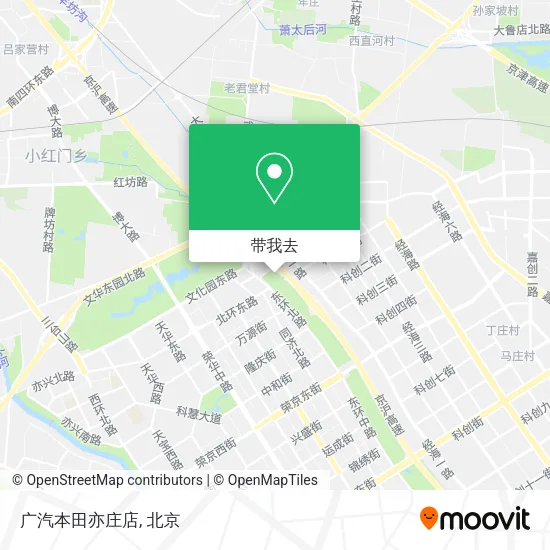 广汽本田亦庄店地图
