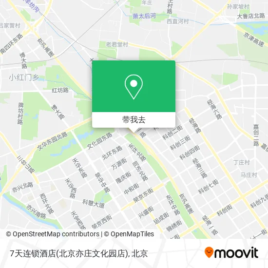7天连锁酒店(北京亦庄文化园店)地图