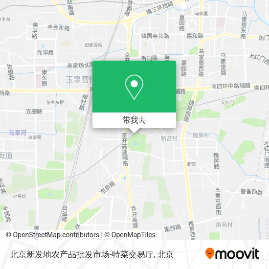 北京新发地农产品批发市场-特菜交易厅地图
