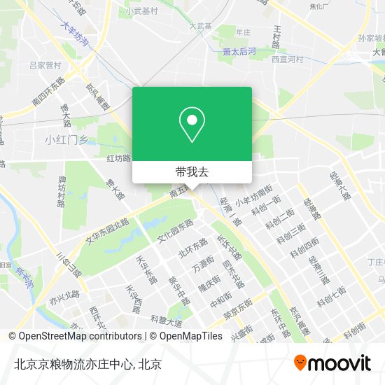 北京京粮物流亦庄中心地图