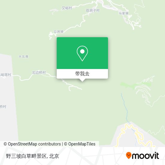 野三坡白草畔景区地图