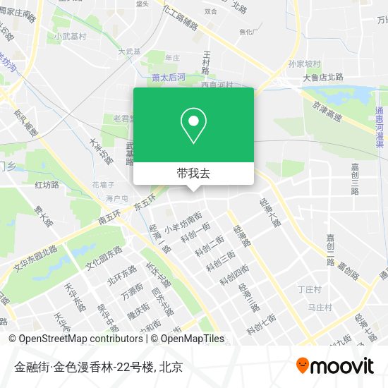 金融街·金色漫香林-22号楼地图